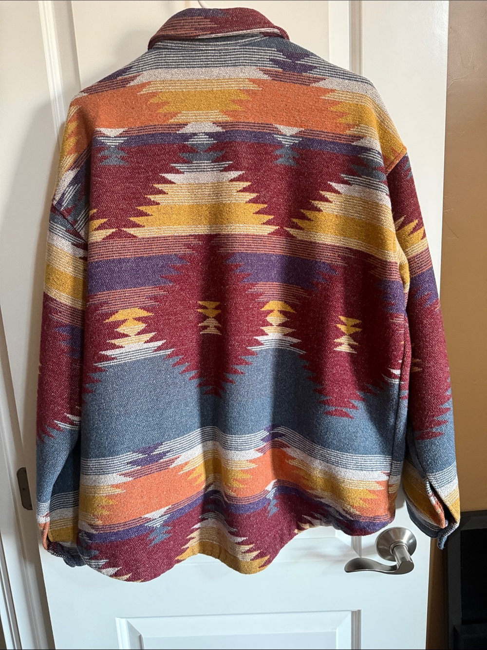 Multicolor Aztec Button-Up Jacket - Picture 7 of 7